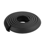 Corners protection strip, length 2 m, 35 mm, tables, baby's room, black color